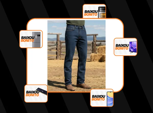 Calça Jeans Masculina Tradicinal Serviço Atacado Reforçada