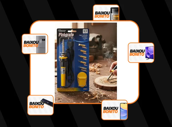 Pirografo Gravador E Soldador Grava Madeira Couro 127 / 220v