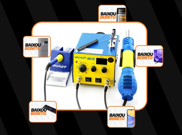 Dami Ferramentas Estação De Solda E Retrabalho Ar Quente Yaxun 881d