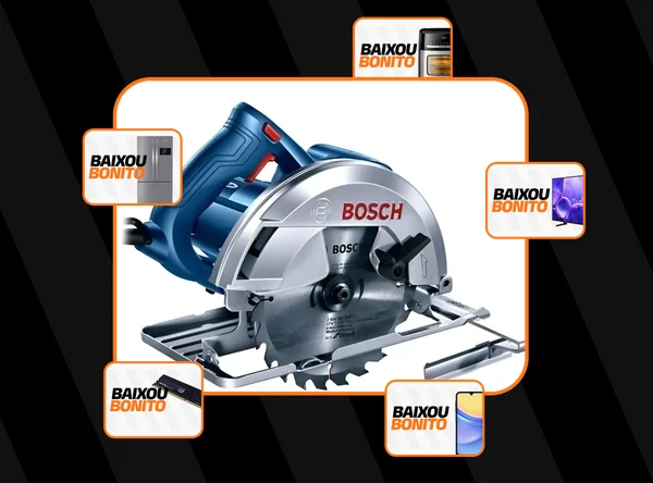 Serra Circular Bosch 7.1/4 Para Madeira GKS 150 mais Guia e Disco de Corte 1500W