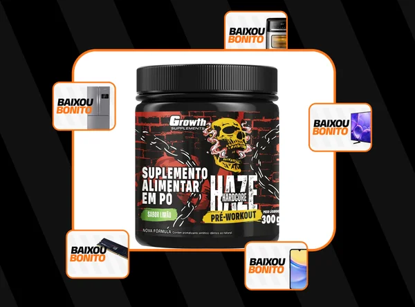 Pré-treino Haze Hardcore 300g Growth Supplements - Limão