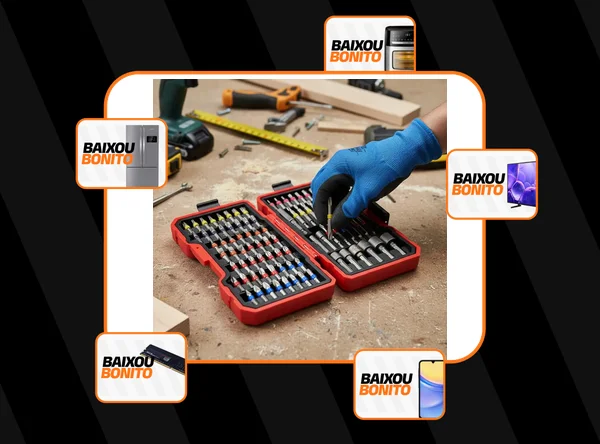 Jogo Bits P/ Parafusadeira Furadeira 83pcs Pontas E Soquetes