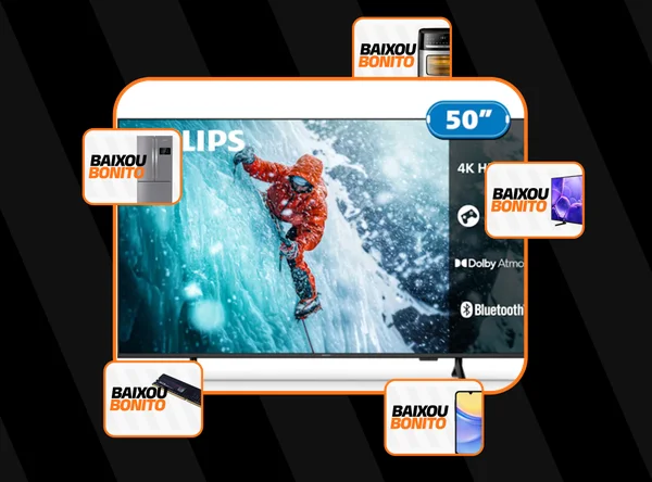 Smart Tv Philips 50 Polegadas 4k 50pug7300/78 Uhd Titan Os