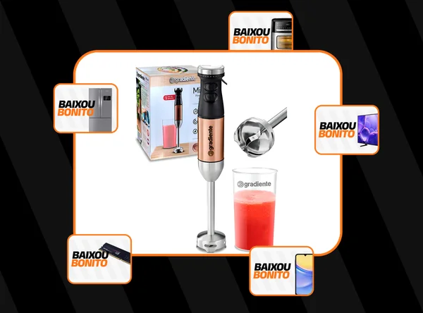 Mixer Gradiente Cobre Collection Pgmx402 Aço Inoxidável 600w Com Copo