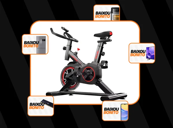 Bicicleta Ergometrica Spinning Fitness Roda De Inércia 8kg Vermelho E Preto