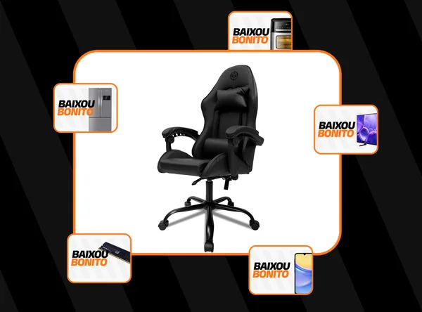 Cadeira de escritório TGT Heron TGT-HR gamer preta com estofado de couro sintético