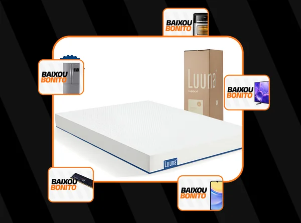 Colchão Casal Luuna Support, 2 Espumas Ortopédica e Térmica, Firme