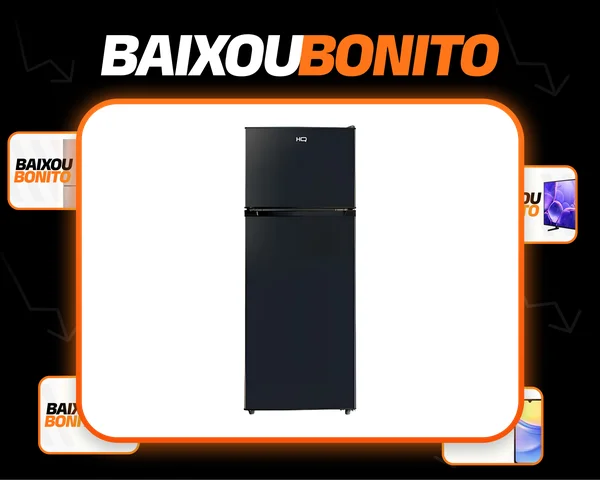Geladeira Refrigerador Hq Defrost 230l Preto Hq-230rdf - Preto
