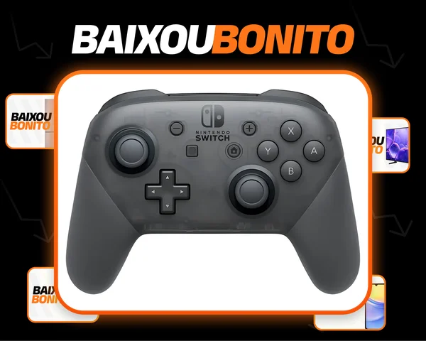 Controle Pro Nintendo Switch Pro Controller Japão Preto