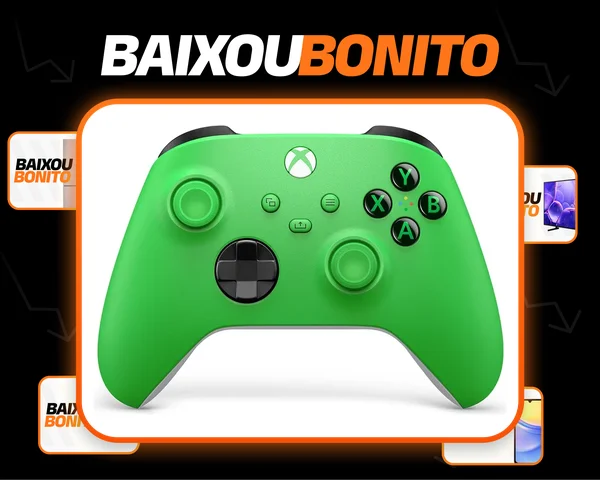 Controle Sem Fio Qau00090 Velocity Gree Xbox Verde Microsoft