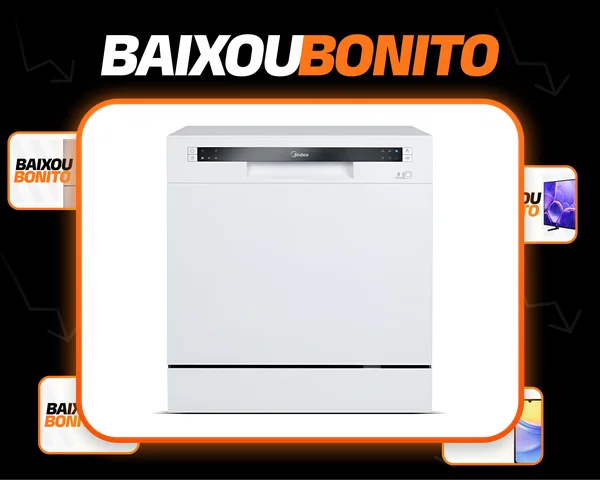 Lava Louças Midea 8 serviços DWA08B1 Branco