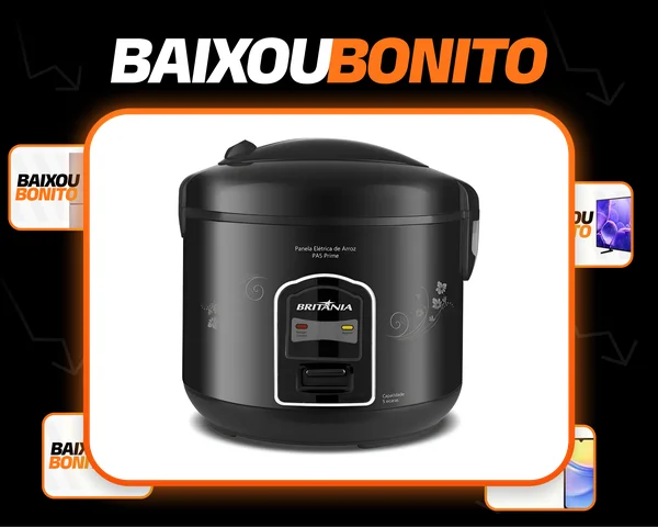 Panela De Arroz Britânia Pa5 Prime Preta
