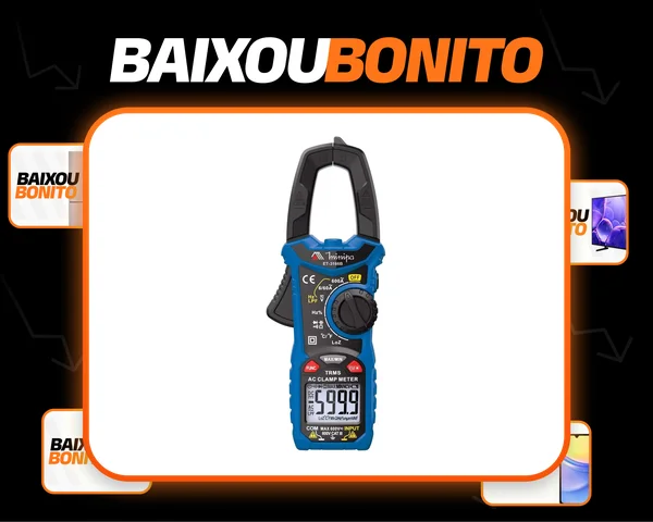 Alicate Amperímetro E Multímetro Et-3166b - Minipa (i)
