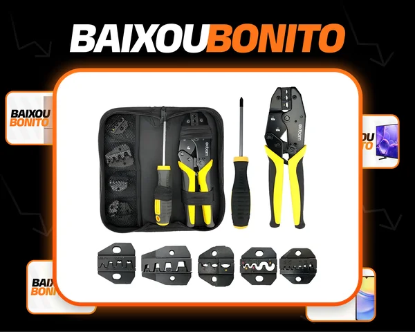 Alicate Multifuncional Terminal Ilhós 8x1 Com 5 Bicos Exbom