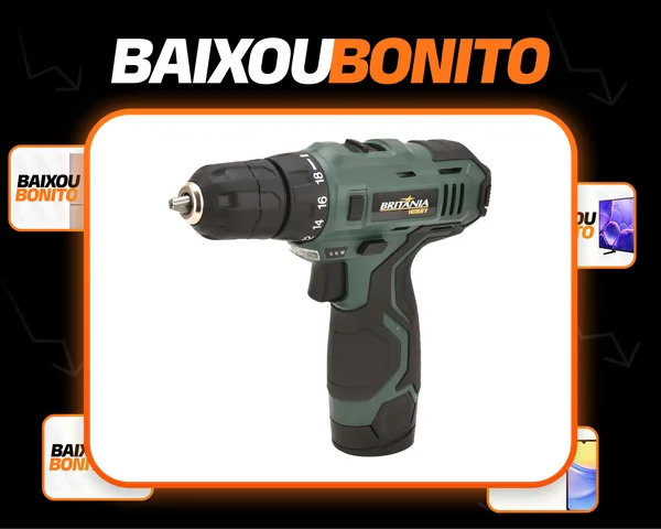 Parafusadeira Britânia Hobby Bpf03 2 Em 1 Furadeira Cor Verde tropical