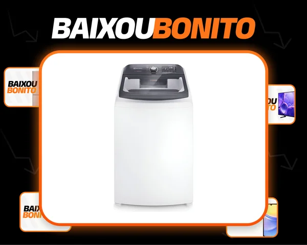 Máquina de Lavar 15kg Electrolux Premium Care com Cesto Inox, Jet&Clean e Time Control LEC15