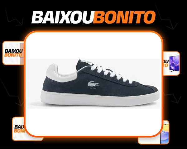 Tênis Lacoste Masculino Baseshot Em Couro