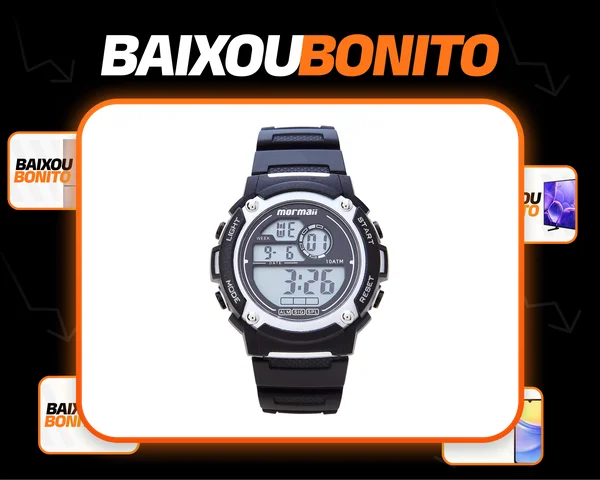 Relógio Mormaii Masculino Wave Preto - Molcdaau/8k