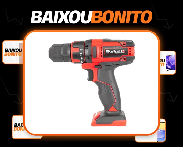 Paraf/furad A Bateria Einhell Tc-cd 18/35 Li Solo Vermelho