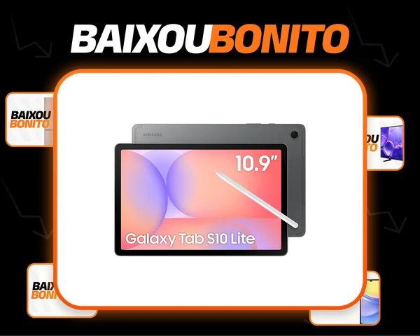 Tablet Samsung Galaxy Tab S10 Lite Wifi, 256gb, 8gb Ram, Tela 10.9 , S Pen E Capa Smartbook Cover Inclusas
