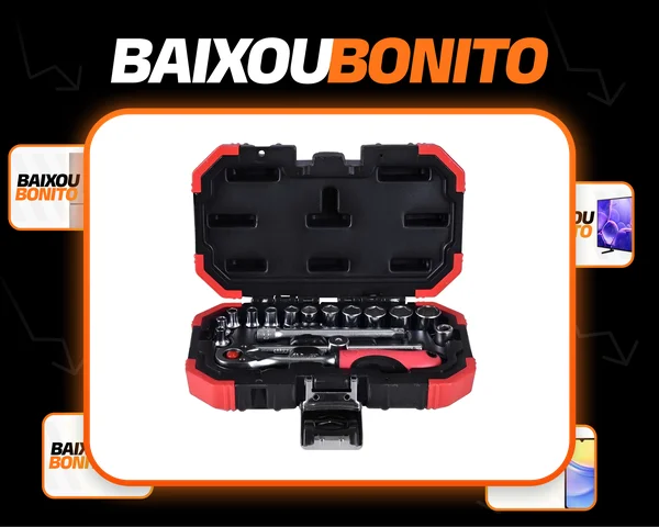 Chave Soquete Jogo Sextavado 1/4 16 Peças [ R49003016