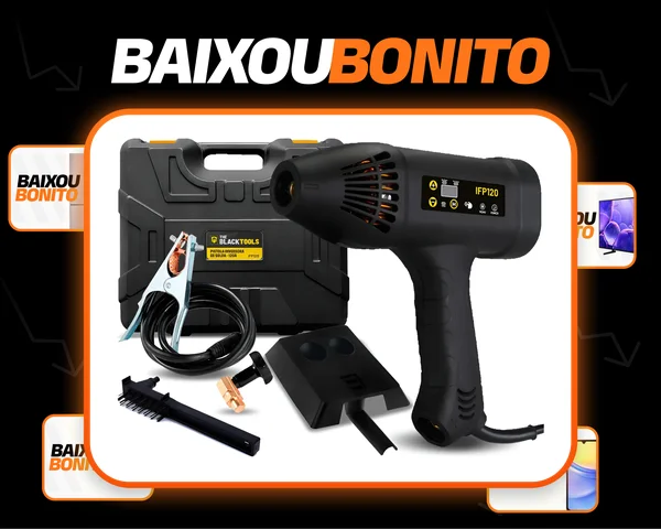 Pistola De Solda Inversora Mma 120a Portátil The Black Tools Cor Preto Frequência 60Hz