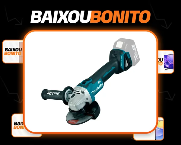Esmerilhadeira Angular 18V S/bateria Makita DGA504Z cor Turquesa