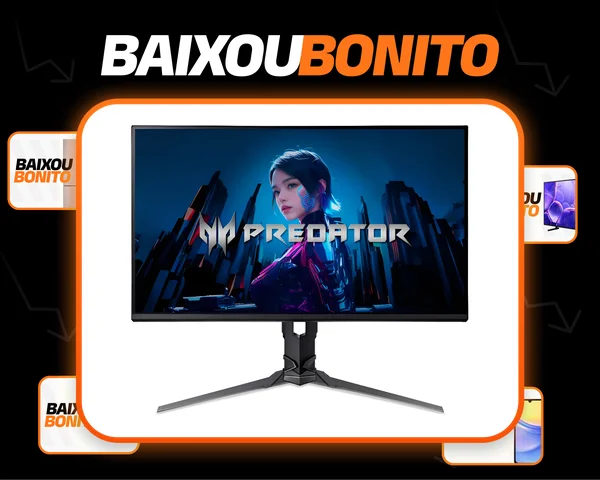 Monitor Gamer Acer Predator 24,5' Xb253q Full Hd 300hz 1ms Cor Preto