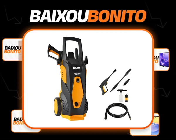 Lavadora de Alta Pressão WAP Premier 2600 2000PSI 1800W com Aplicador de Detergente