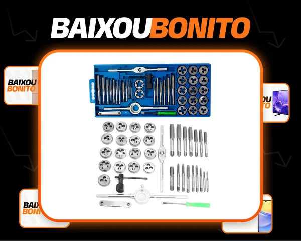 Jogo Macho E Tarracha Lugatools Com 40 Peças Flex