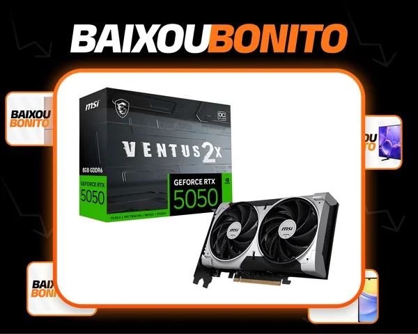 Placa De Vídeo Msi Rtx 5050 8gb Gddr6 128 Bits Ventus 2x Oc