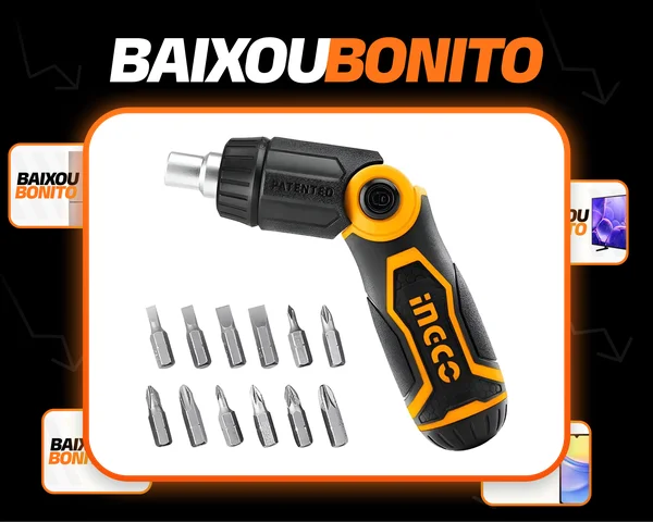 Chave De Fenda De Catraca Ingco Akisd1208 13 Em 1