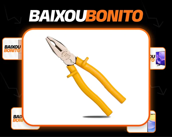 Alicate Universal P/ Eletricista 8 Pol Cromo Vanádio Corneta