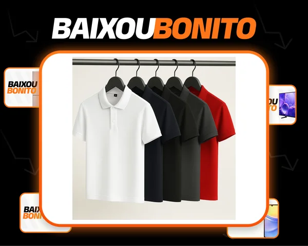 Kit 5 Camisas Gola Polo Camisetas Blusas