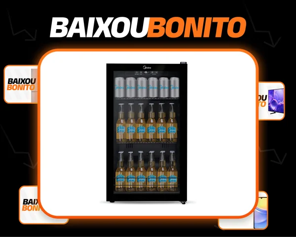 Cervejeira Frost Free Flex 3 Em 1 Midea 96 L Cor Preto