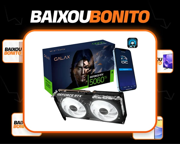 Placa De Video Galax Geforce Rtx 5060 Ti 1-click Oc Classic