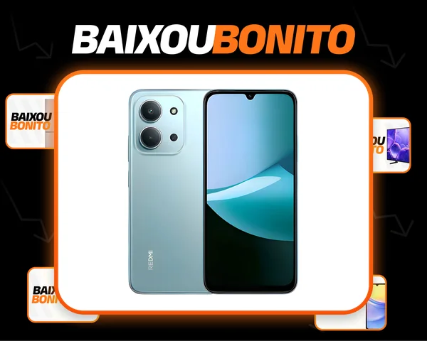 Câmera Xiaomi Redmi 15c 6.9 4G 128gb 4gb Ram Hyperos 50mpx - verde menta