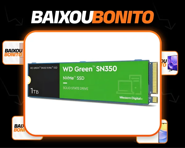 Disco Sólido Interno Western Digital Wd Green Sn350 Wds100t3g0c 1tb Verde