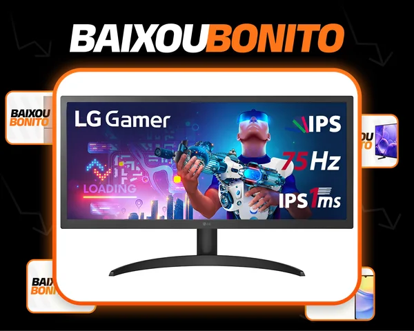 Monitor LG UltraWide 26' IPS Full HD 2560x1080 75Hz 1ms (MBR) HDMI HDR10 AMD FreeSync™ 26WQ500-B