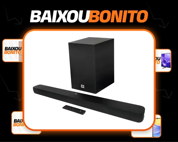 Caixa De Som Tv Sound Bar Jbl Bluetooth Som Cinema Sb180 Cor Preto Frequência 50/60Hz