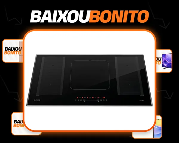 Cooktop De Indução 5 Bocas Dako Select Zona Flexível 220v Preto 220v