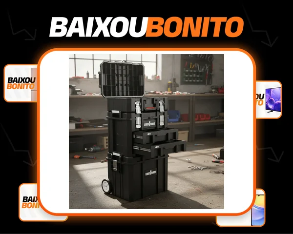 Estojo de ferramentas modular impermeável 3 em 1 e gavetas