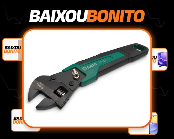 Chave Inglesa Ajustável Com Catraca 8 215mm St47403 Sata