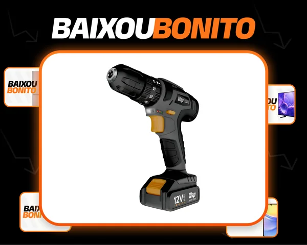 Parafusadeira e Furadeira com Impacto WAP BPFI 12K4 com Led de Iluminação Maleta