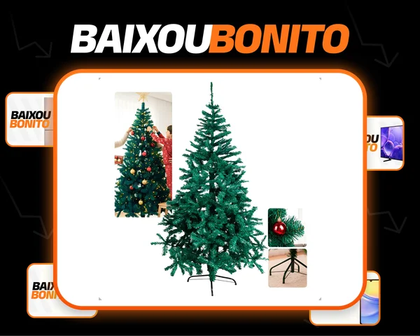 Arvore De Natal 1,80m Pinheiro Canadense Luxo 720 Galhos Top Verde