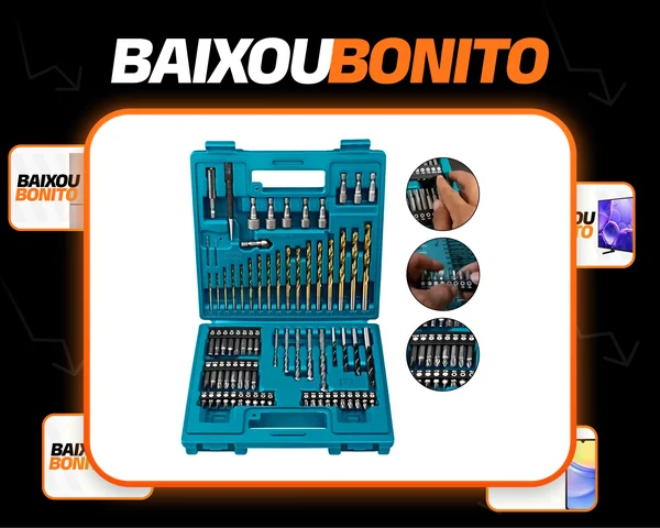 Kit De Bits Brocas E Soquetes Com 75 Peças B-49373 - Makita