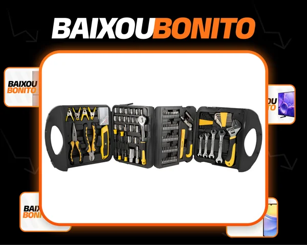 Maleta Caixa De Ferramentas Jogo Completo 117 Peças 8sh Eda