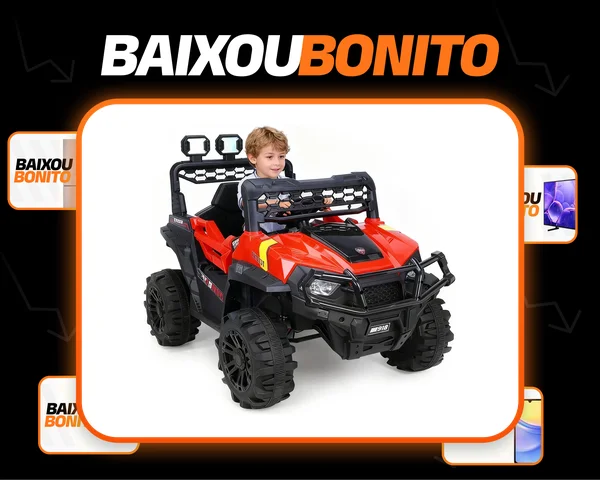 Carrinho Elétrico Infantil Azul Controle Remoto 110v/220v