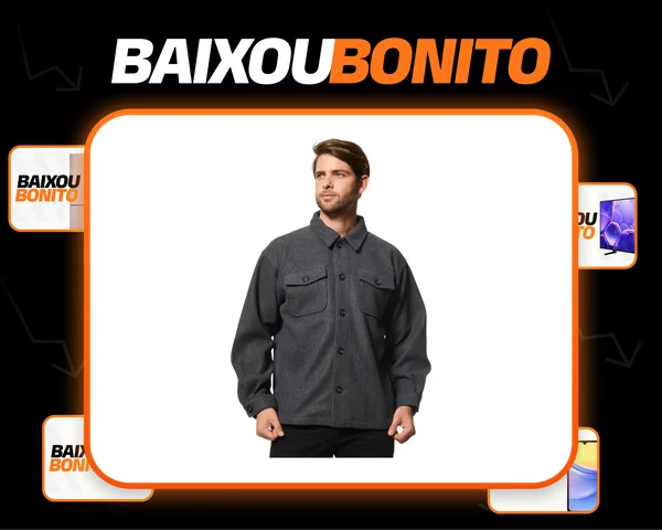 Casaco Masculina Lã Batida Cargo Broken Rules