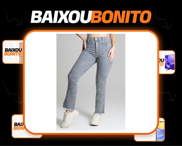 Calça Jeans Feminina Cropped 278085 Sawary